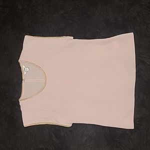 Chain Trim Crew Neck Top